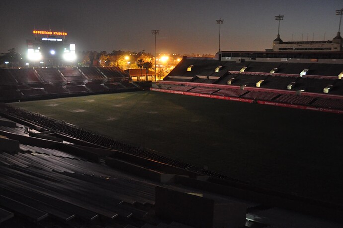 2011-03-05 Robertson Stadium Empty Night Palms