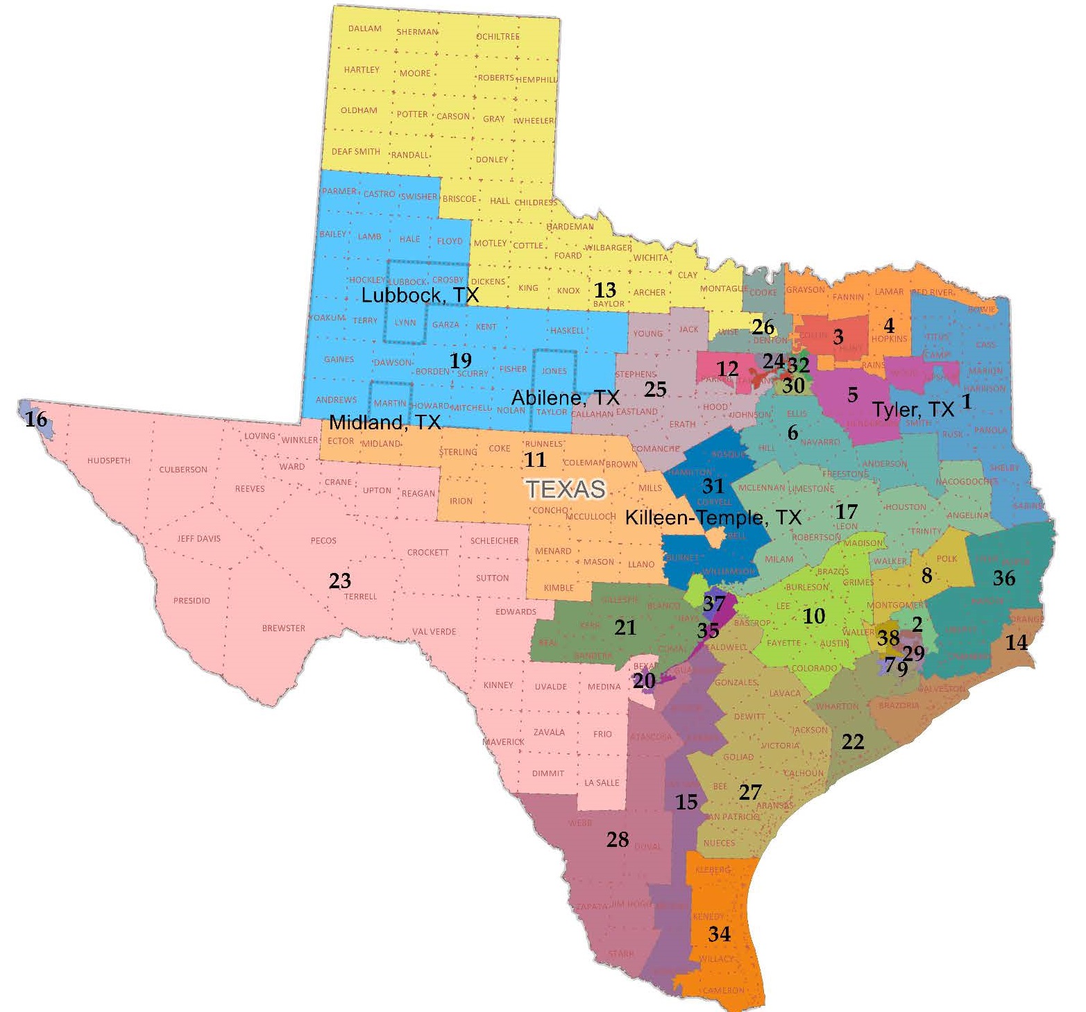 Texas’ Little-Known Right to Split Itself into 5 States | Texapedia ...