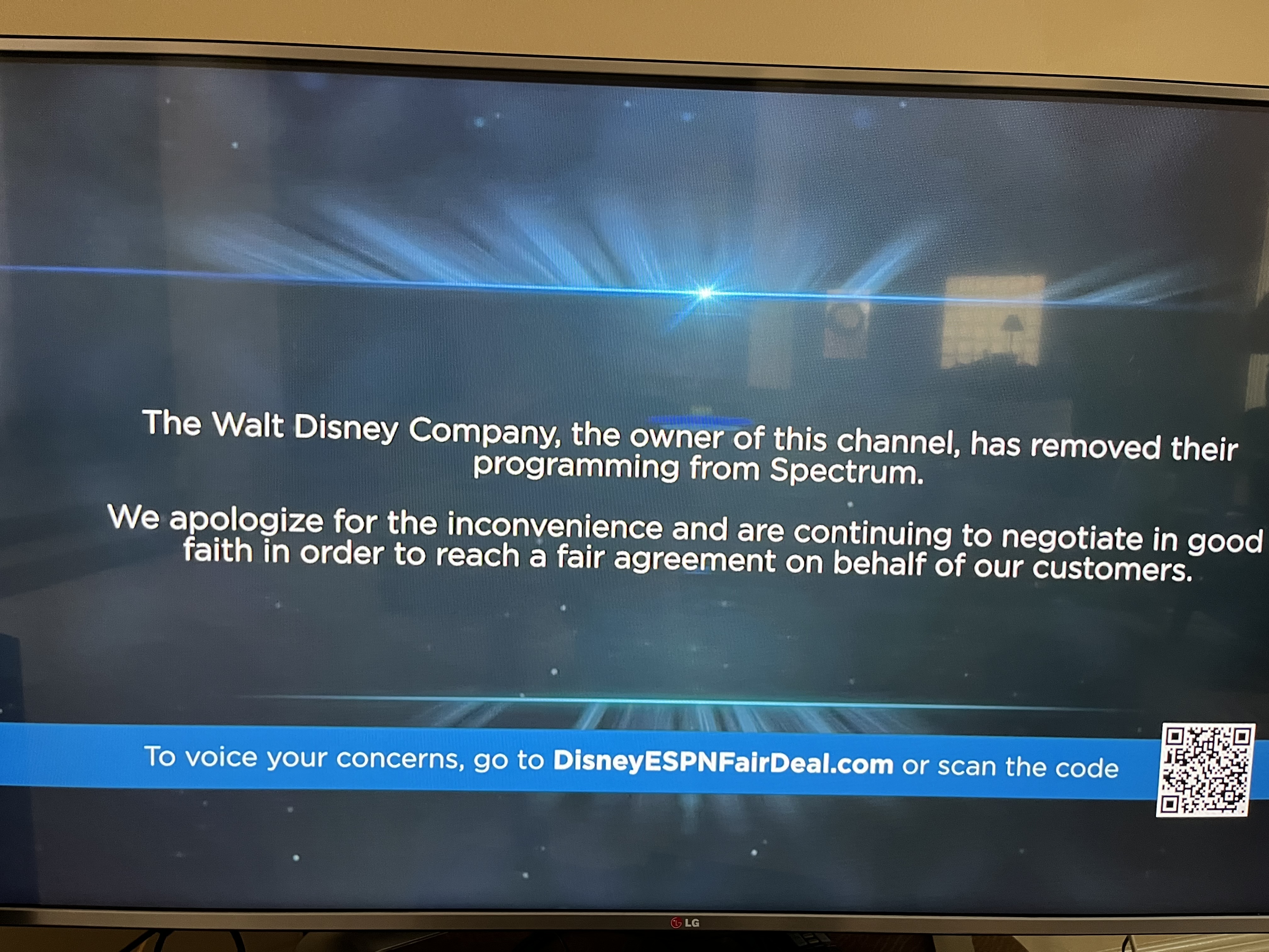 Disney cut off channel access to Spectrum customers