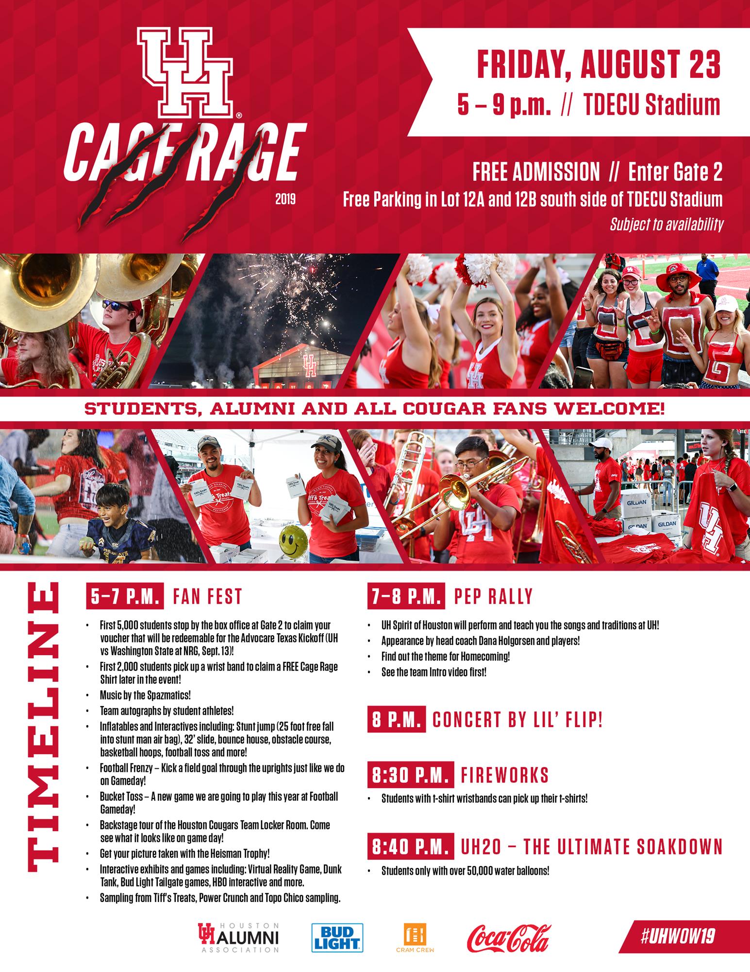 fan-fest-and-cage-rage-schedule-cougar-football-coogfans